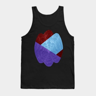 Abstract shield pattern, Red, Blue, Purple Tank Top